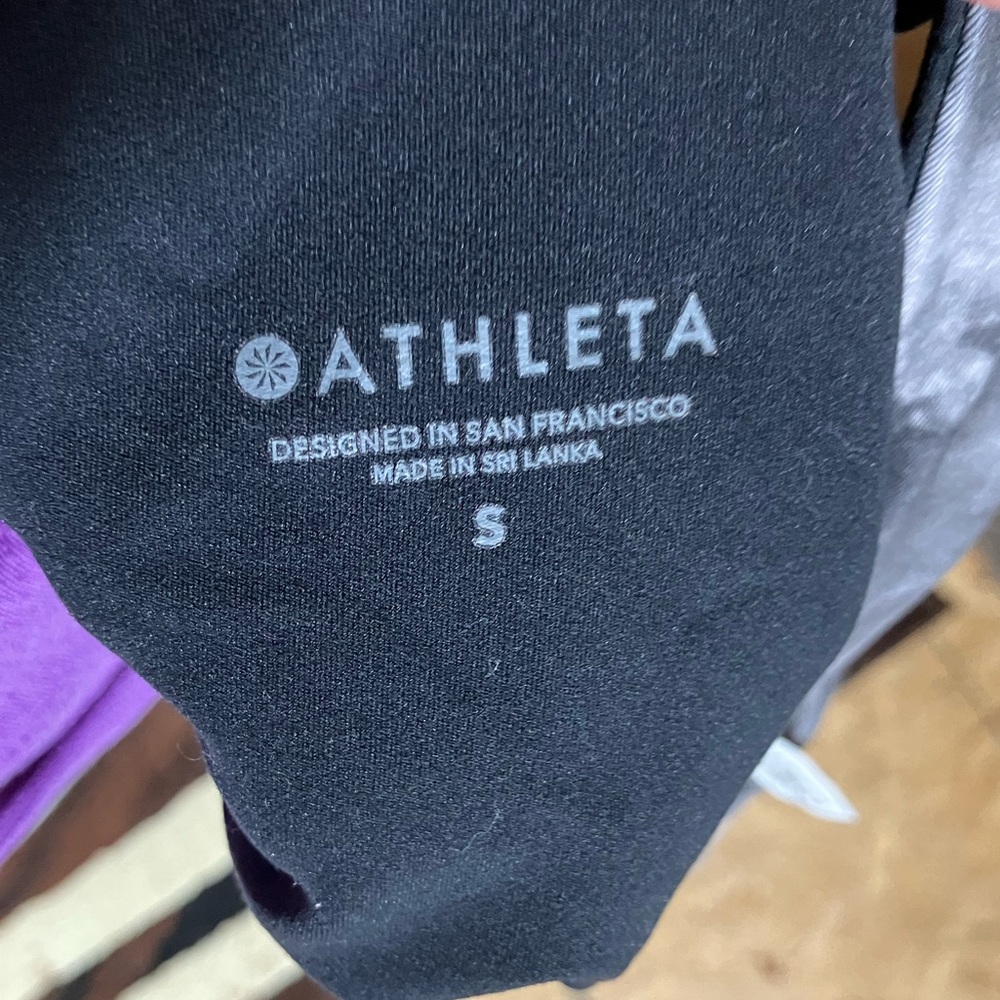 Athleta Cropped Tank With Built In Bra Size Small Women’s 075 - Picture 5 of 5